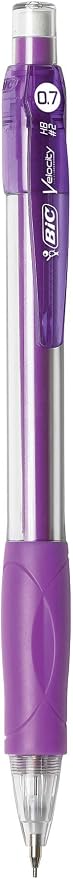 BIC Velocity Mechanical Pencils, With Colorful Barrel, Medium Point (0.7mm), 2-Count Pack Mechanical Pencils With Erasers