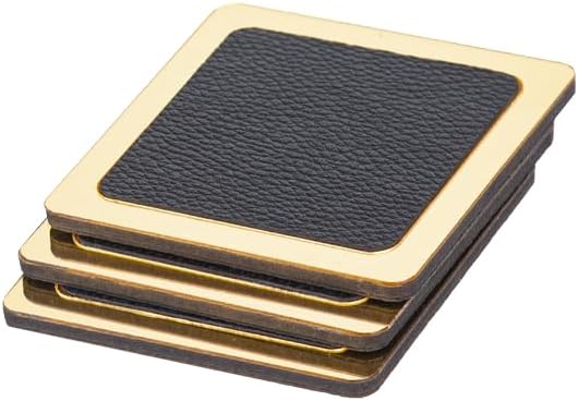Vesta Bonded Leather Executive Desk Set – 9-Piece Luxury Desk Organizer with Desk Pad, Name Plate, Pen Set & Office Accessories (Wood & Leather Design)