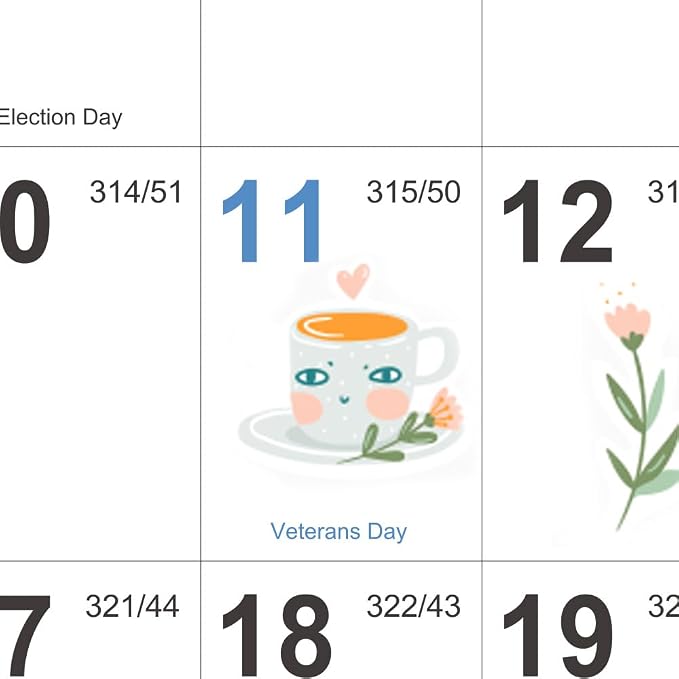2026-2027 Yearly Wall Calendar - Calendar 2026-2027, July 2026 - June 2027 | Large Wall Calendar 26-27, 34.8" x 22.8"(Open), Full Year Calendar Large, One Page Vertical with Round Stickers - Haze Blue