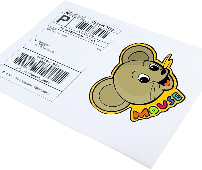 L LIKED 2.25" x 1.25" Direct Thermal Labels, Permanent Adhesive Barcode Address Labels & Compatible with Rollo, Zebra and Other Desktop Printers (1 Roll, 1000 Labels)