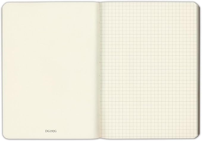 Gallery Leather Journal Notebook - 192 Pages, Softcover, For Men and Women | For Writing, Work & Travel, Handcrafted - Acadia Hydrangea - 8 x 5.5, Desk Grid