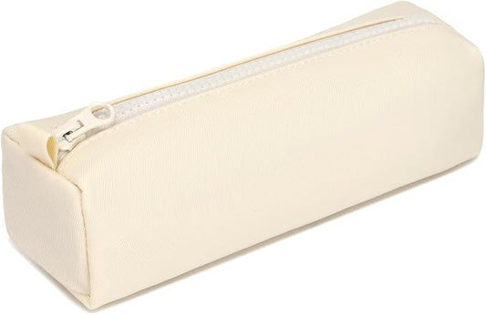 Pencil Case Lightweight and Durable Ideal Pencil Pouch for School and Office Supplies (Cream,Oxford)
