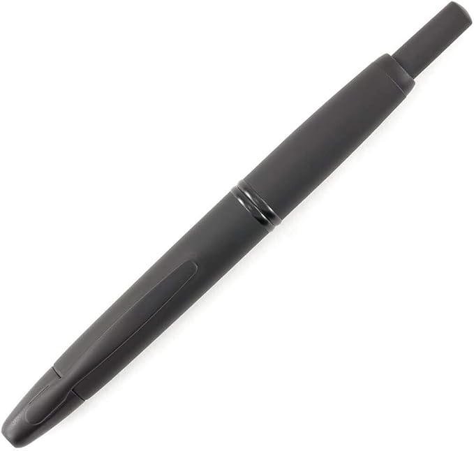 PILOT Vanishing Point Collection Refillable & Retractable Fountain Pen, Matte Black Barrel, Blue Ink, Extra Fine Nib (60579)