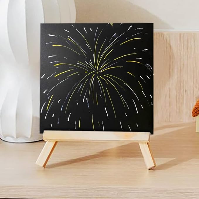 4.9x4.9 Inches Black Paper Sketchbook,30Sheets (180gsm /110lb) Premium Heavyweight Paper Sketchbook,Art Sketch Book for Pencil, Pastel, Gel Pen, Charcoal, Metallic Marker