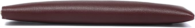Slim Pencil Case Small Pencil Pouch Pen Case (Burgundy/FL)