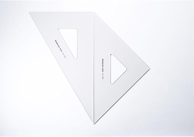 STAEDTLER 564 36 TN Ruler Triangle Ruler for Drafting Set Ink Edge Mars