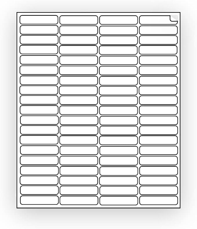 800 EcoSwift Shipping Labels 1 3/4 x 1/2 inches Mailing Address Return Inventory Blank White Self Adhesive for Laser Inkjet Printer 1.75 x 0.5