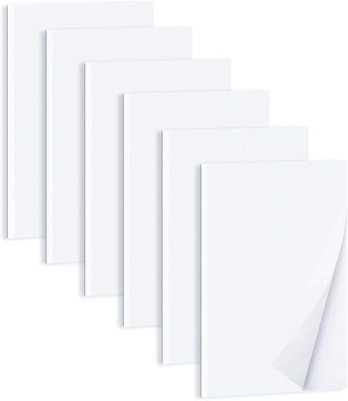 QiCheng Note Pads Memo Pads Small Notepad 50 Sheets 4X6 note pad Scratch Pads for Writing Blank Scratch Pads (6)