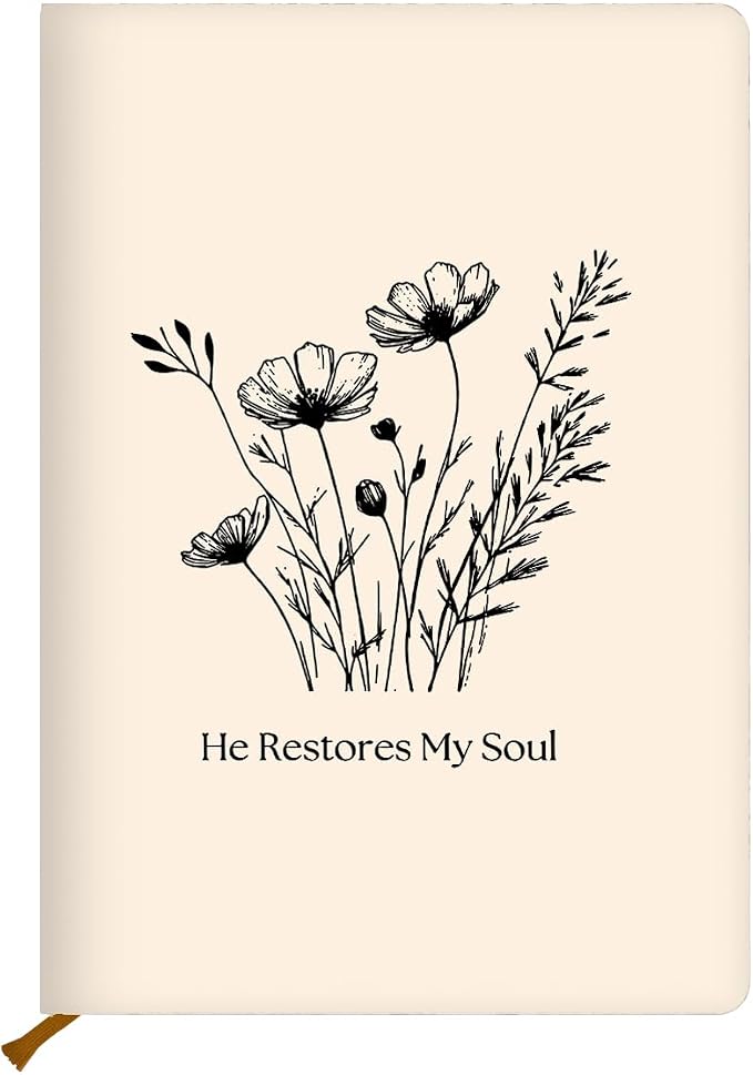 Encouraging Christian Hard Shell Journal Notebook 200 Sheets (5.8 x 8.3) | Bible Verse Gifts for Women, College Ruled Notebook, Inspirational Notebooks, Journals for Writing Planner Note Taking