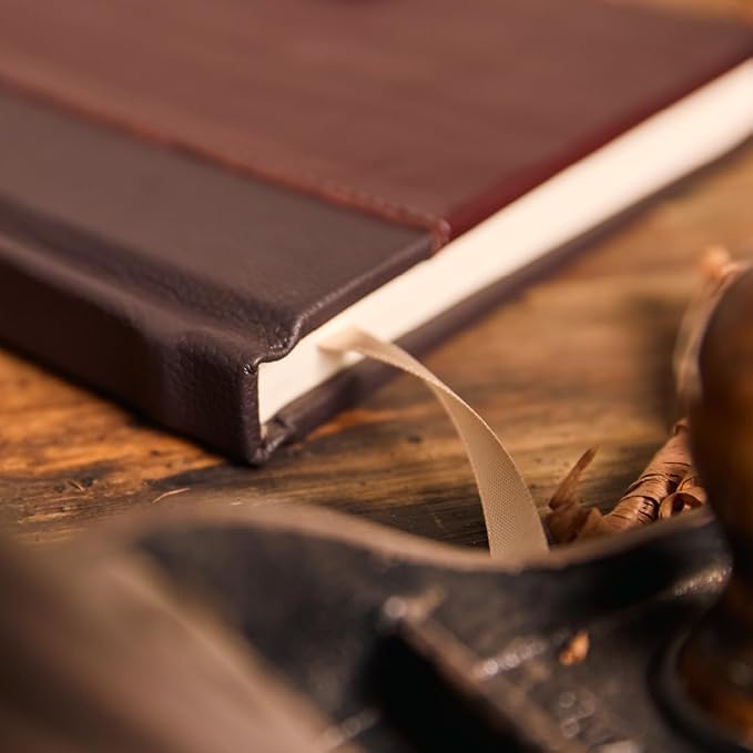 Leatherpress Luxury Leather Sketchbook, Hardcover Drawing Notebook | Pen Loop/Magnetic Closure, Acid Free 150gsm Thick Paper, Full-Grain Leather Artisan Collection (9.3” x 7.8” x .9”)