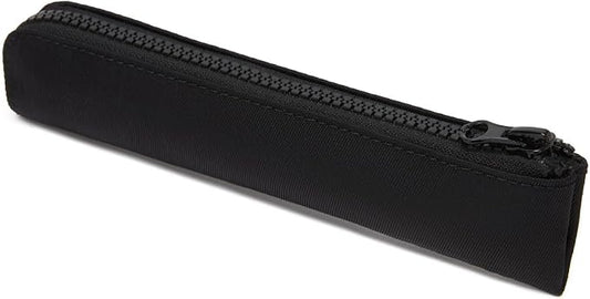 Slim Pencil Case Small Pencil Pouch Pen Case (Black/OF)