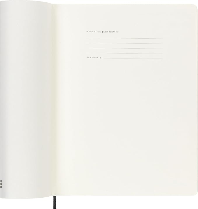 Moleskine 2026-27 18-Month Weekly Planner, XL, Black, Softcover | July 2026-December 2027 XL (7.5" x 9.75") 208-page weekly planner with weekly spreads, ruled notes pages, and stickers.