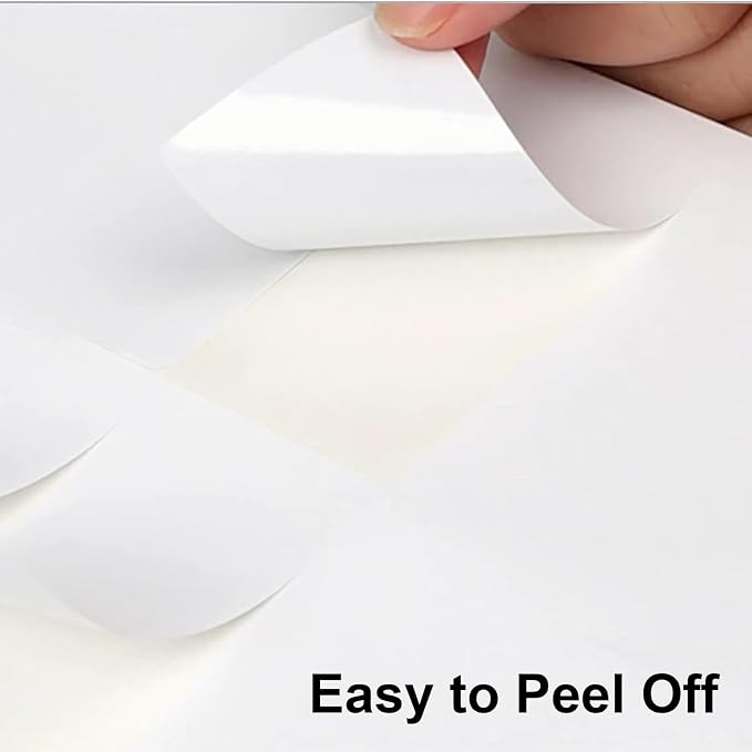 1500 Labels 50 Sheets Printable Address Labels for Laser & Inkjet Printer, 1" x 2-5/8" White Sticker Labels 30 UP, Strong Adhesive for FBA Label, Easy to Peel