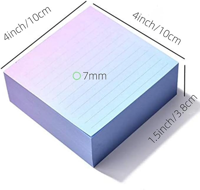 800 Sheet /2 Pad Blue Small Note Pad with Lines 4x4,400Sheet/Pad Not Sticky,Not Loose,Square Note Paper Cube Refill Memo Pads Mini Paper Reminders Office Writing Supplies Crafts&School Supplies