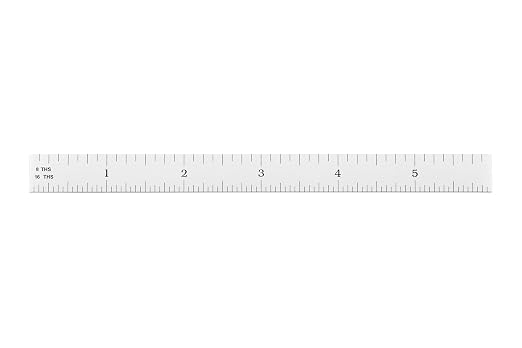 PEC Tools 6" Flexible Machinist Rule - Made in USA - 4R Graduations (1/8,1/16,1/32,1/64), Hardened Steel Ruler, Built to Last for Lifetime