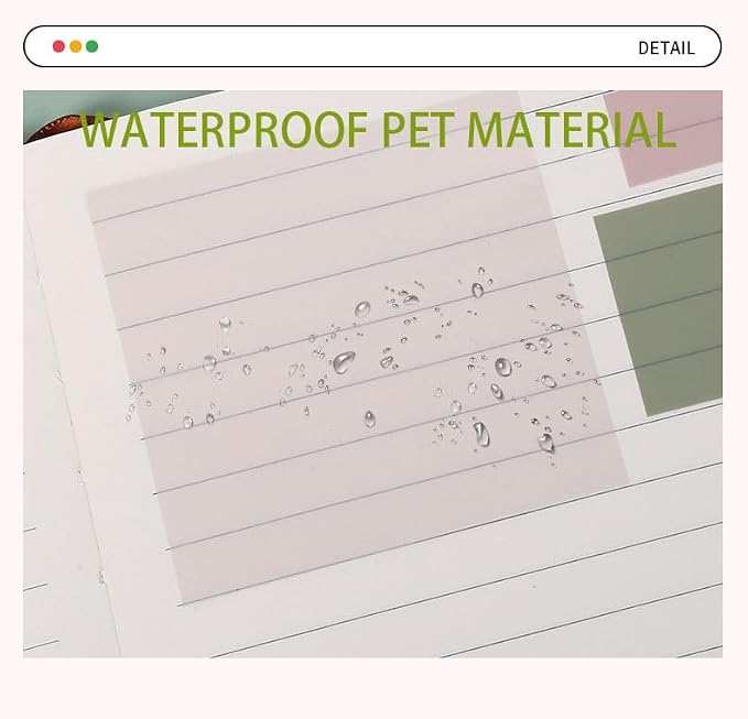 820 Sheets Transparent Bible Sticky Notes,Waterproof Clear Sticky Notes,Bible Study Clear Post It Notes Transparent for Bible Study Supplies,Office School Supplies,Book Annotation
