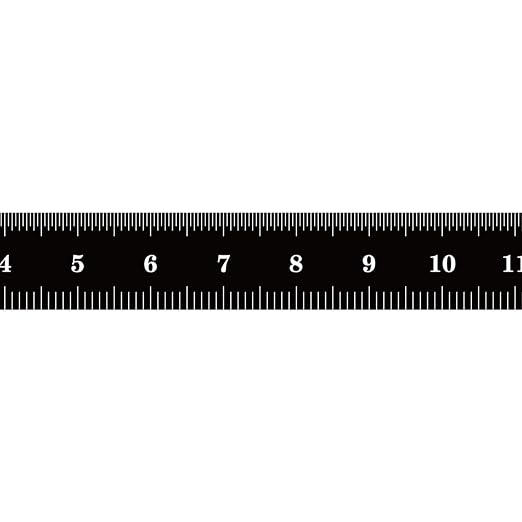 PEC Tools 150mm Flexible Metal Ruler, Stainless Steel with Black Chrome Finish, High Contrast, Fully Metric Graduation (0.5mm, 1.0mm), Easy to Read Machinist Rule, Made in USA