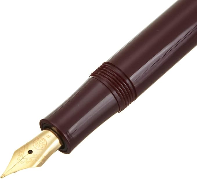 Kaweco Classic Sport Fine Nib Fountain Pen + Pack of 6 Blue Ink Cartridges Set (Burgundy)