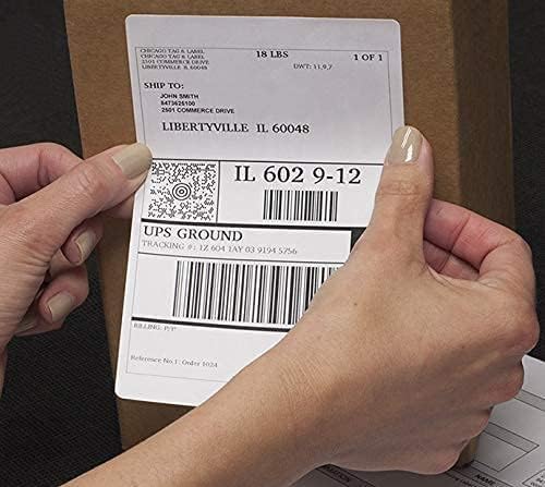 LabelMore 8.5 x 11 Full Sheet Sticker Label for Laser & Inkjet Printers, 2000 mailing Shipping Labels, White