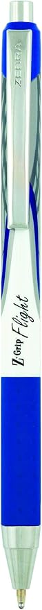 Zebra Pen Z-Grip Flight Retractable Ballpoint Pen, Bold Point 1.2mm, Blue Ink, School Supplies, Teacher Supplies, and Office Supplies, Smooth Writing, Quick-Drying, 12-Pack (21920)