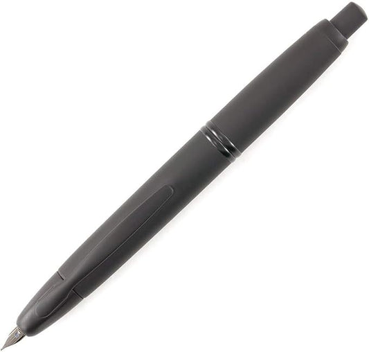 PILOT Vanishing Point Collection Refillable & Retractable Fountain Pen, Matte Black Barrel, Blue Ink, Extra Fine Nib (60579)