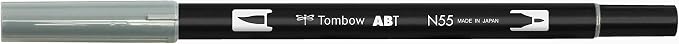 Tombow ABT N55 Dual Brush Pen - Cool Grey 7