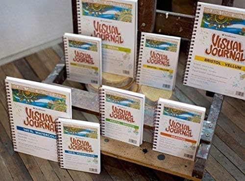Strathmore Wire Bound Visual Journal, 100 lb. Drawing Paper, 5.5 X 8 inches, 42 Sheets (460-5)
