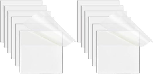 Transparent Sticky Notes - 3x3 inch Clear, Waterproof Translucent Notes for Annotation - 300 Sheets (Pack of 2)