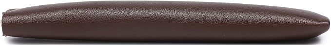 Slim Pencil Case Small Pencil Pouch Pen Case (Dark Brown/FL)