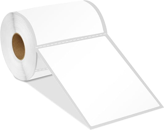 4" X 6" Direct Thermal Labels (2500 Count, 10 Rolls) - Printable Postage | 4X6 Shipping Labels for Packages and Returns - Compatible With Zebra and Rollo Printers - Spartan Industrial