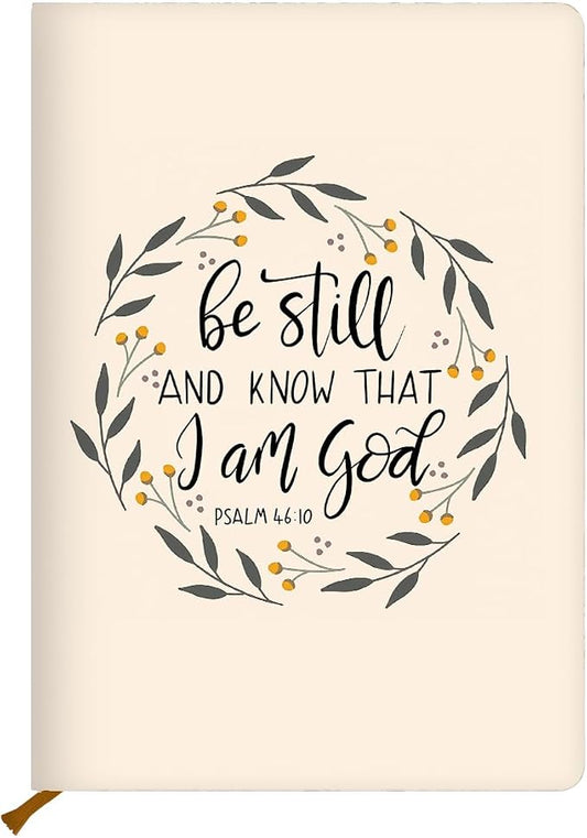 Beige Christian Hard Shell Journal Notebook 200 Sheets (5.8 x 8.3) 02 | Bible Verse Gifts for Women, College Ruled Notebook, Inspirational Notebooks, Journals for Writing Planner Note Taking