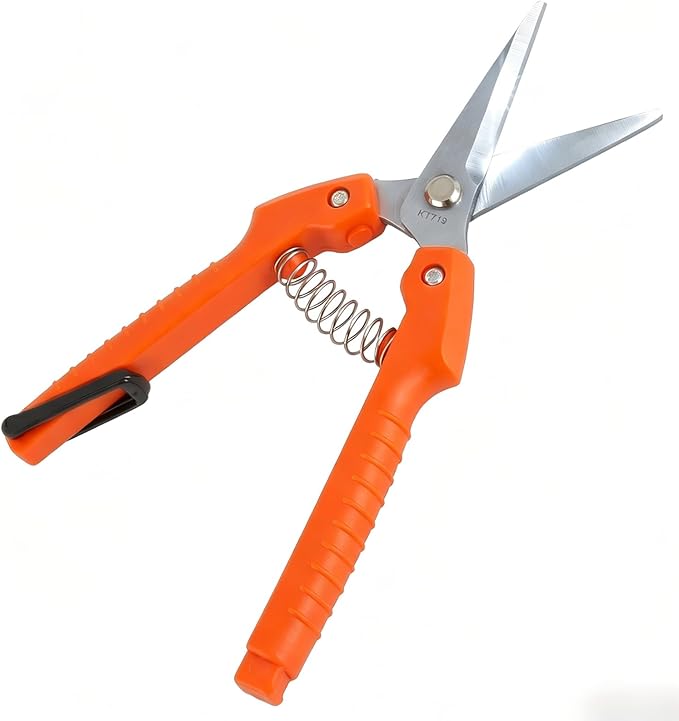 Pruning Shears for Gardening, 7.3" Plant Shears with SK5 High Carbon Steel Blades, 90g Ultra Lightweight Garden Tools for Roses, Hydrangeas & Bonsai, Easy-to-Use Sharp Bypass Pruners for Seniors