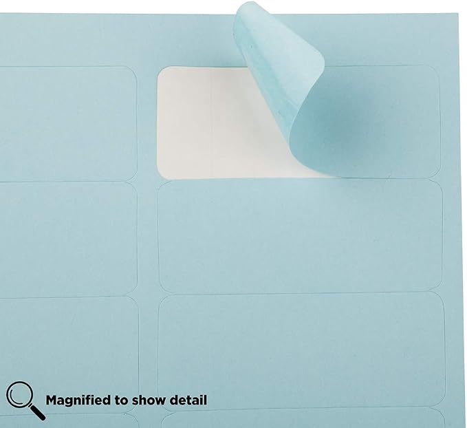 JAM PAPER Return Address Labels - Standard Mailing - 1 x 2 5/8 - Baby Blue - 120 Shipping Labels/Pack