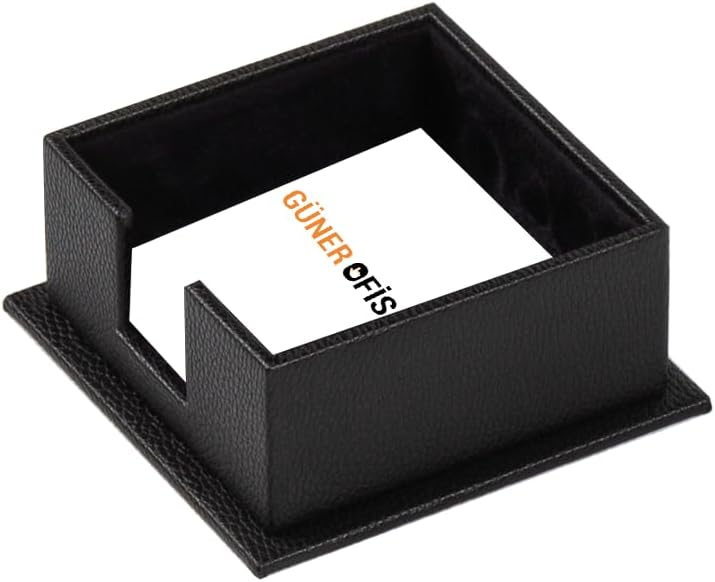 Luna Luxury Leather Desk Set for Men – 10 Piece Executive Office Desk Organizer Set with Document Tray, Desk Pad, Pen Holder, A5 Agenda with Fountain Pen Set – Multiple Color Options (Black)