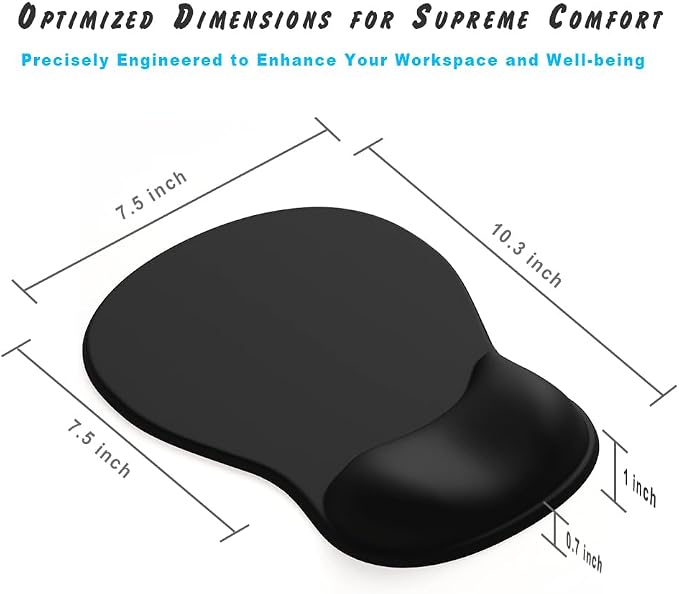 ErgoComfort Gel Wrist Rest Mouse Pad-Ergonomic Office Mousepad with Wrist Support-Non-Slip, Design Desk Accessories Mat for Home&Game Decor (06Lavender Haze)