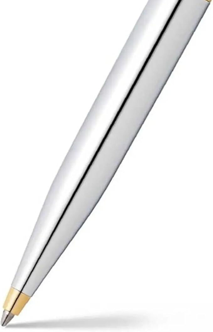Sheaffer VFM Chrome Ballpoint Pen with Gold Tone Appointments
