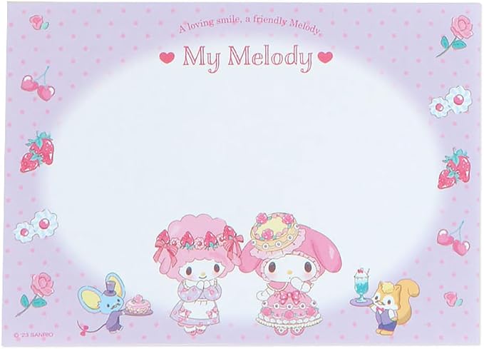 Sanrio My Melody 8 Design Memo 016951
