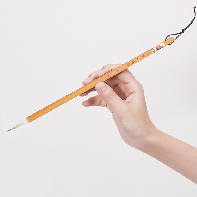 MERRYHAPY 2pcs Reusable Fine Tip Art Delineating Brush for Pottery Painting and Calligraphy Portable Watercolor Brush Pens with Comfortable Handles for Detailed Drawing and Random Color