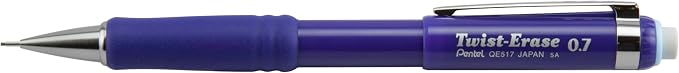 Pentel Twist-Erase III Mechanical Pencil, (0.7mm), Navy Blue Barrel