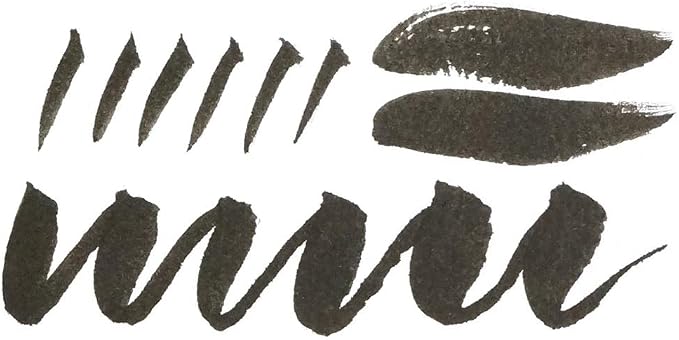 Kuretake ZIG Cambio Large Brush Pen, Black Refillable, Flexible Brush Tip for Calligraphy, Illustration, Professional quality, AP-Certified, No mess, Odourless, Made in Japan