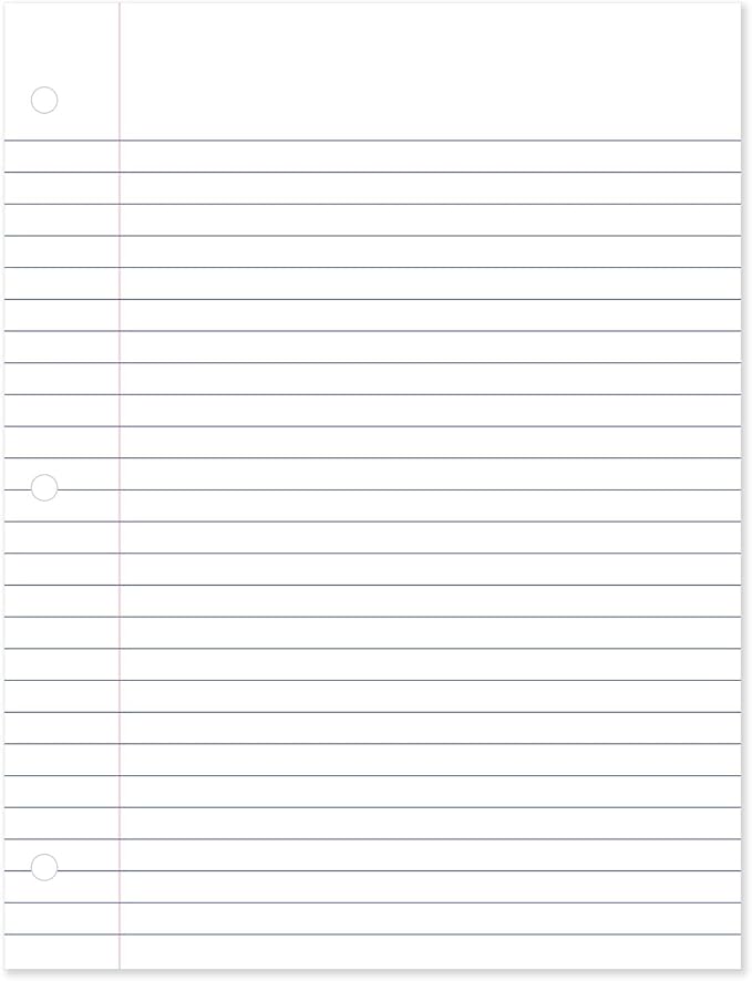 Mead Loose Leaf Paper, Wide Ruled Filler Notebook Paper, 8" x 10-1/2", 400 Sheets, Fits 3-Ring Binder (150036-ECM)