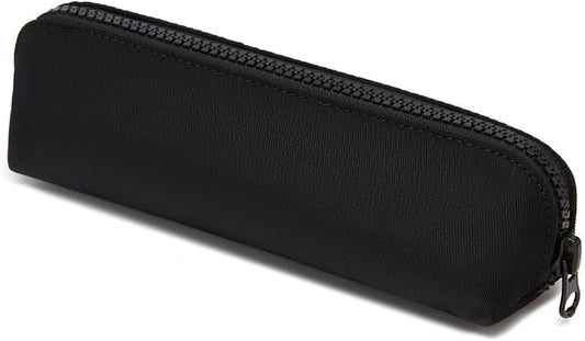 Pencil Case Small Pencil Pouch Slim (Black, Oxford)