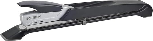 Bostitch Office Booklet Stapler - One Finger, No Effort, Spring Powered, Long Reach Stapler - Silver (1610)