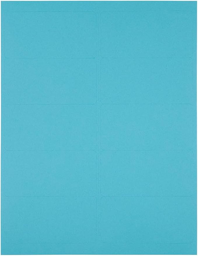 JAM PAPER Shipping Address Labels - Standard Mailing - 2 x 4 - Blue - 120/Pack
