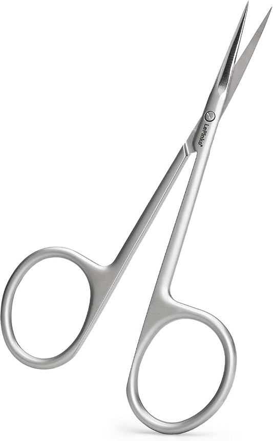 LePinko Cuticle Scissors, UPGRADED Fine Tip, for Manicure and Pedicure, Gifts for Men Women