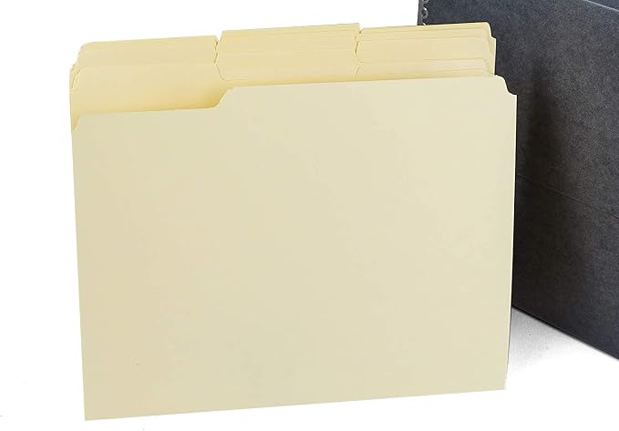 Lineco Archival Document Storage Box, Gray, 12.5" x 10.5" x 5" | Letter-Sized, Metal Edge, Acid-Free Boxboard Case, Includes 12 Folders, Organize Files, Prints, Photos