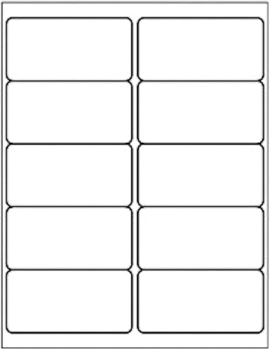 LabelMore 10 up Labels 2'' x 4" Shipping Address Labels for Laser and Inkjet Printers (1000 Sheets, 10,000 Labels)