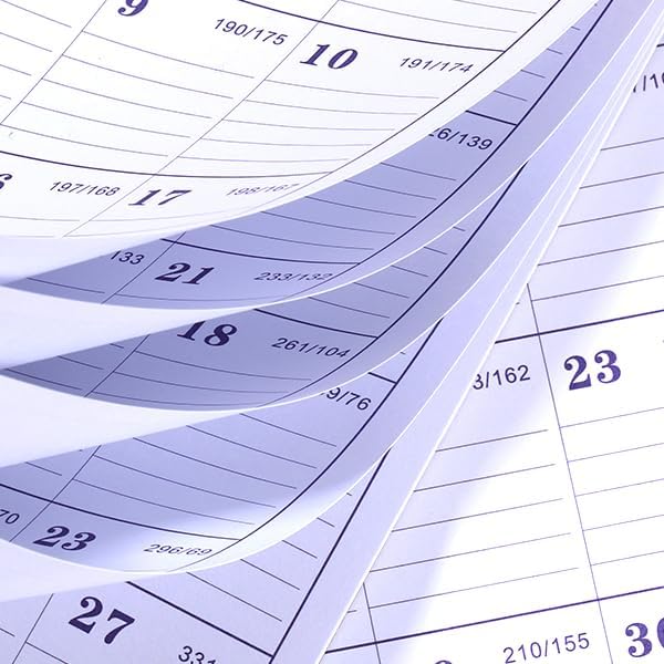 2027 Wall Calendar - Small Wall Calendar 2027, JAN 2027 - DEC 2027, 8.5" x 11", Twin-Wire Binding, Ruled Blocks, Julian Dates, Premium Paper