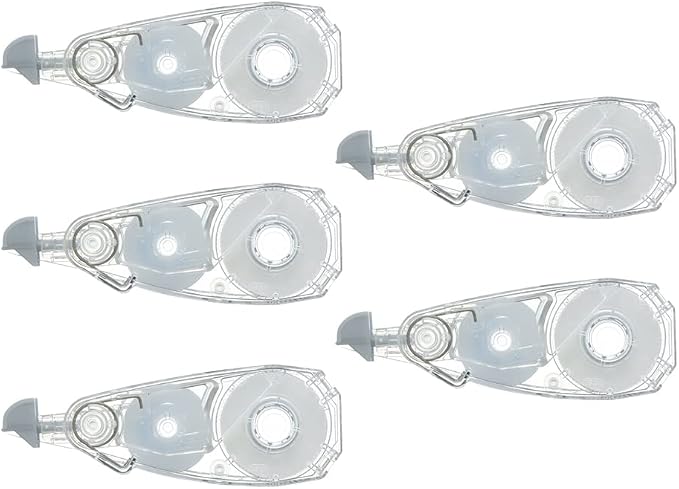 Tombow CT-CAR5C-5P Tombow Pencil Correction Tape, Mono Air Refill Type, Refill Cartridge, Tape Width 0.2 inches (5 mm), Pack of 5