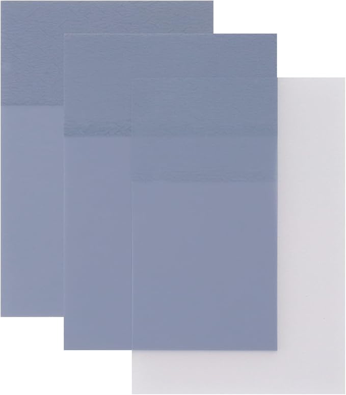 ONLYKXY 2 Pack Rectangle Transparent Sticky Notes 2.95x1.96inch Waterproof Index Sticker Self-Stick Book Tabs 100 Sheets PET Markers Sticky Notes Pad (Light Grey)